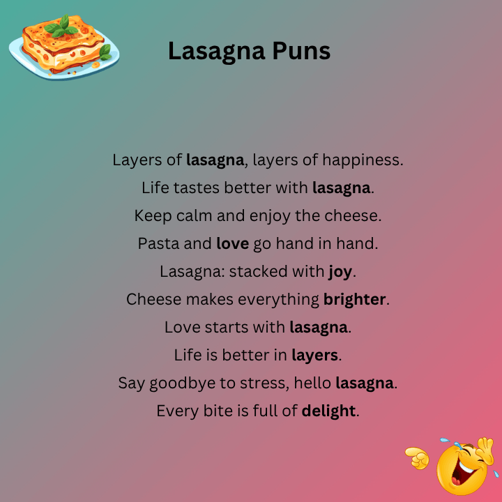Lasagna Puns