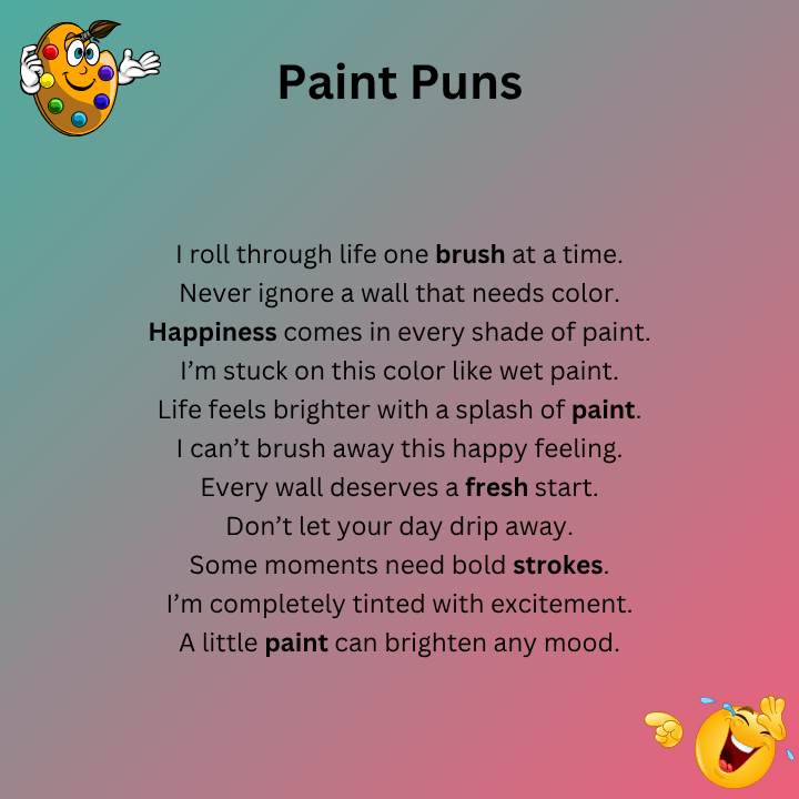 Paint Puns One Liners