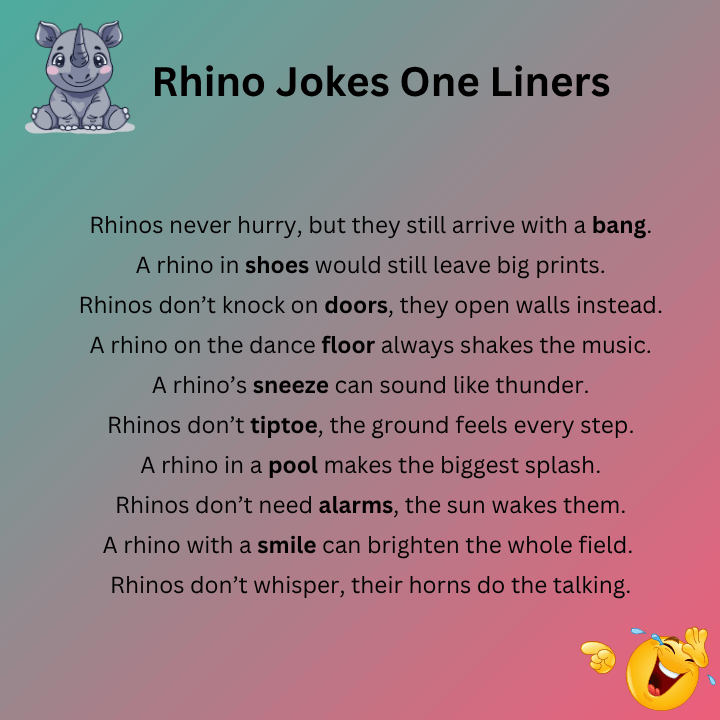 Rhino Jokes One Liners