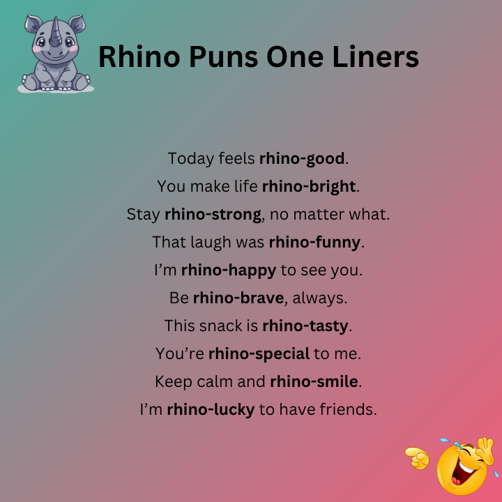 Rhino Puns One Liners
