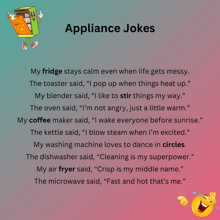 Short Appliance Jokes