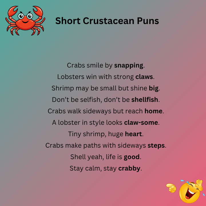 Short Crustacean Puns