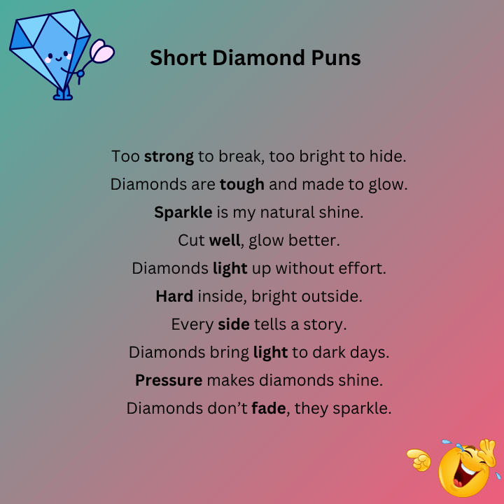 Short Diamond Puns