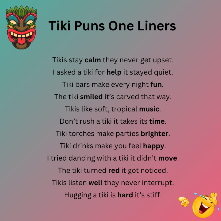 Tiki Puns One Liners