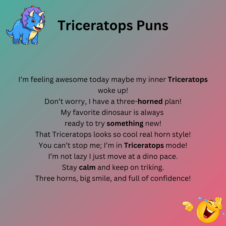 Triceratops Puns