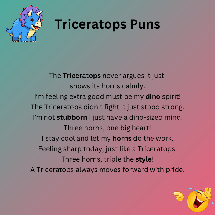 Triceratops Puns One Liners