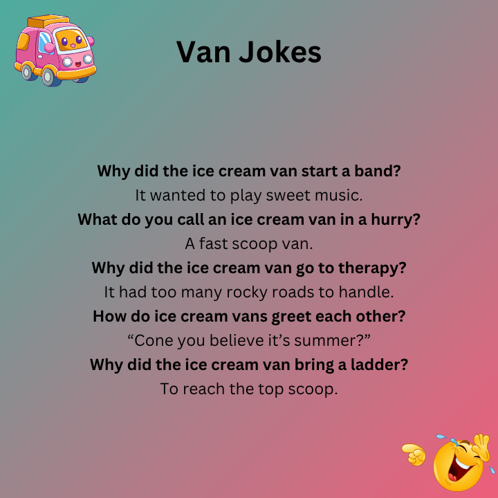 Ice Cream Van Jokes One Liners