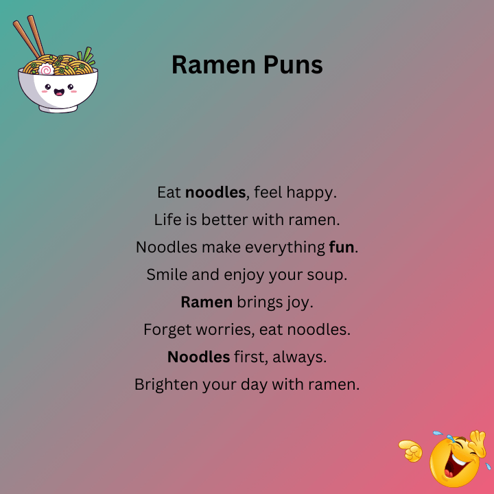 Ramen Puns One Liners