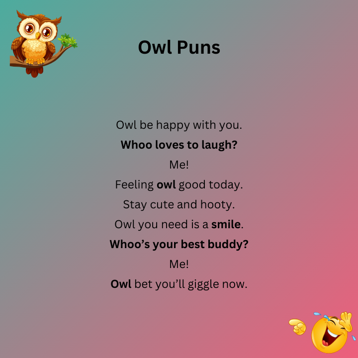 Short Owl Puns
