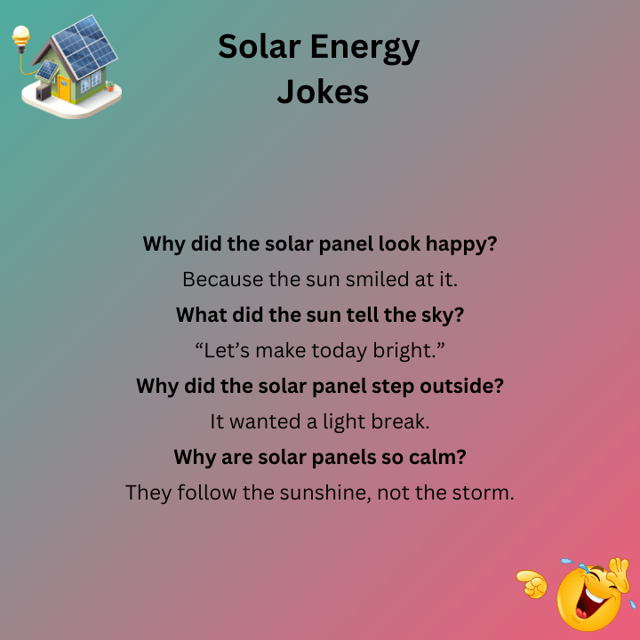 Short Solar Energy Jokes