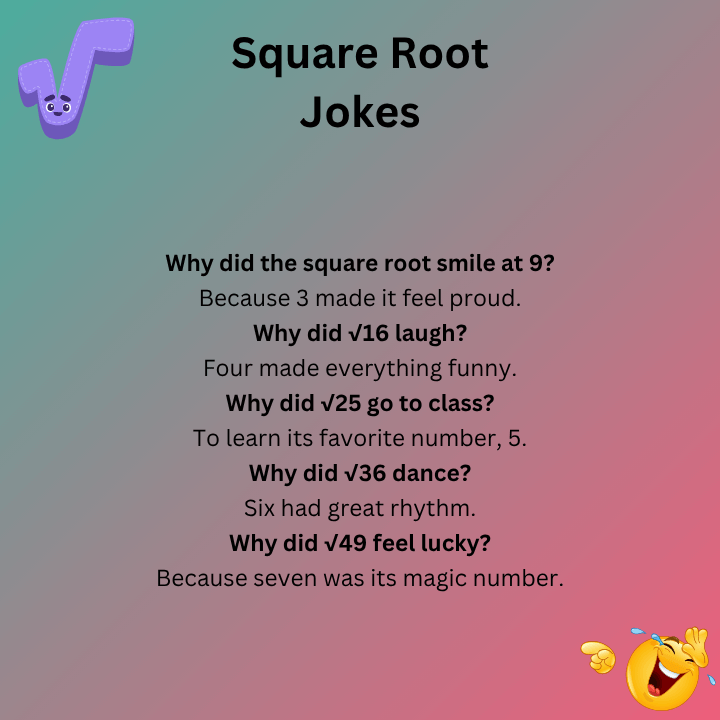Square Root Jokes For Kids