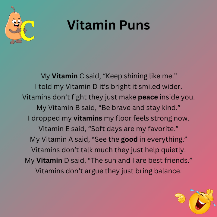 Vitamin Puns One Liners
