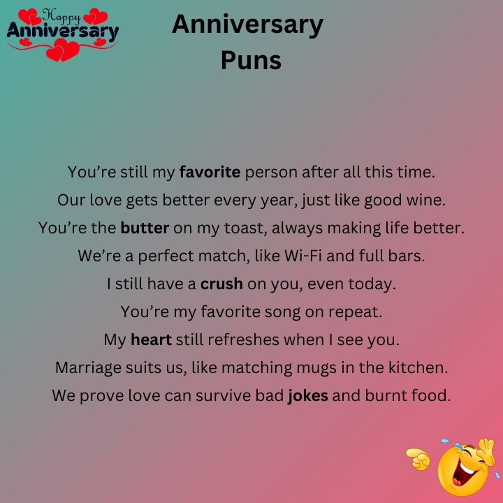 Anniversary Puns