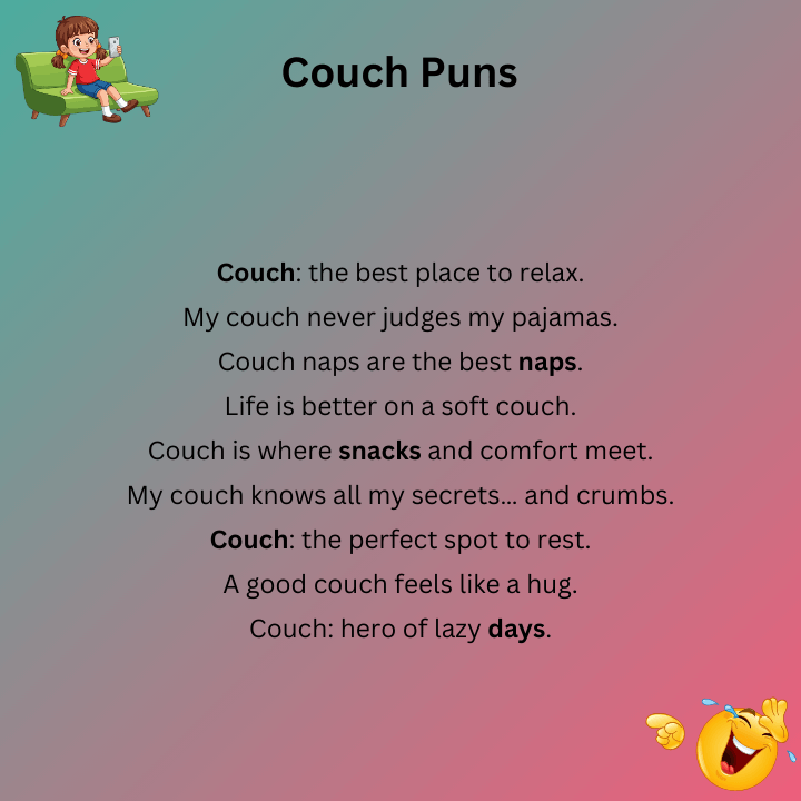 Couch Puns One Liners