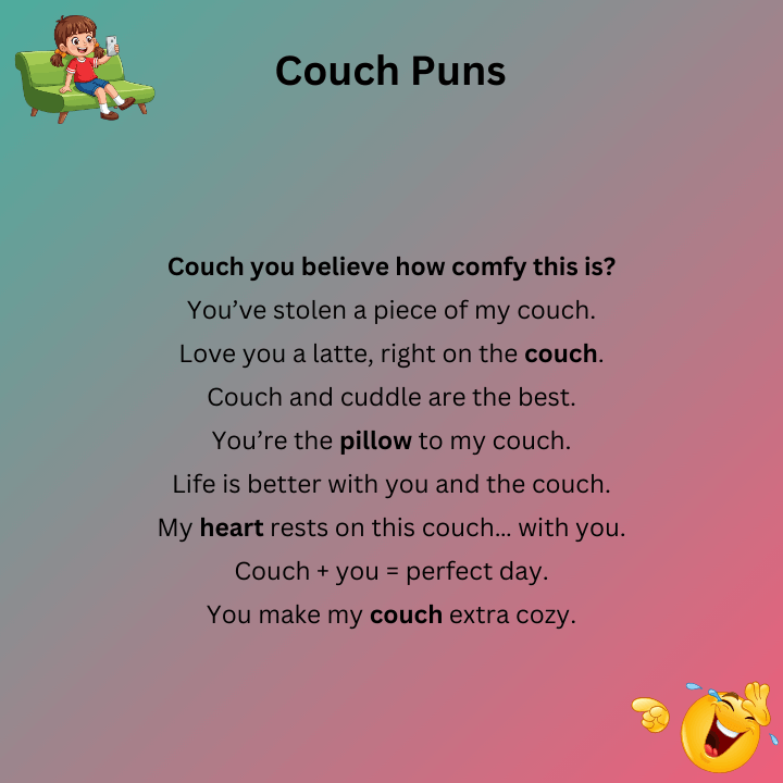 Cute Couch Puns
