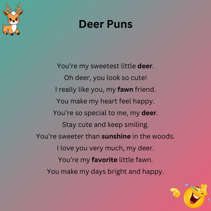 Cute Deer Puns