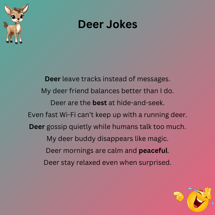 Deer Jokes One Liners