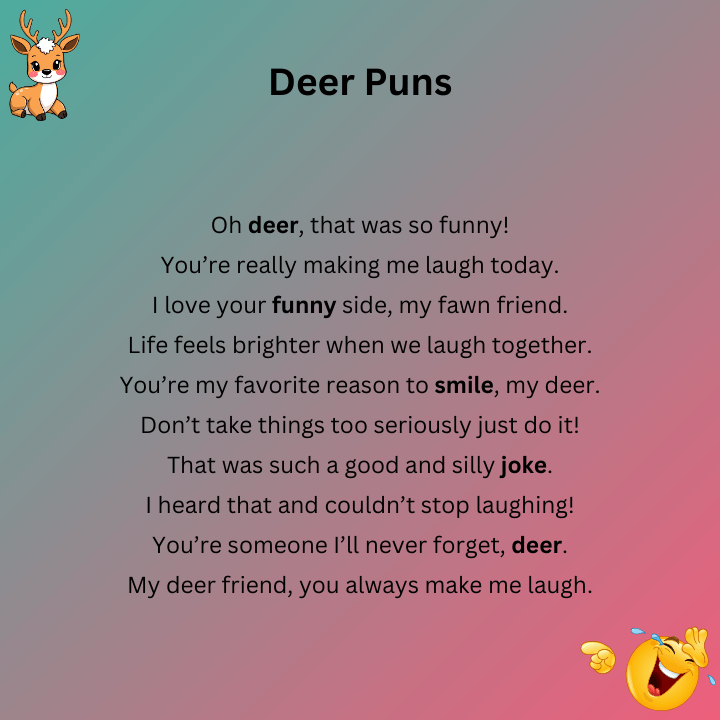 Funny Deer Puns