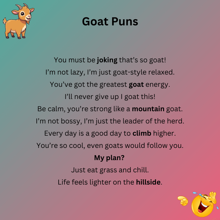 Goat Puns