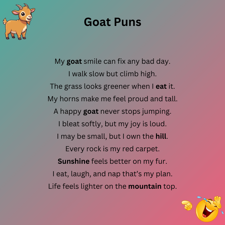 Goat Puns Funny