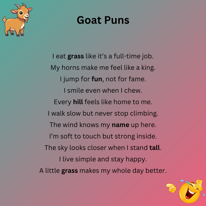 Goat Puns One Liners