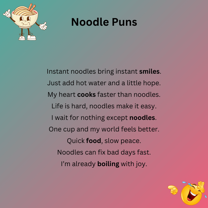 Instant Noodle Puns