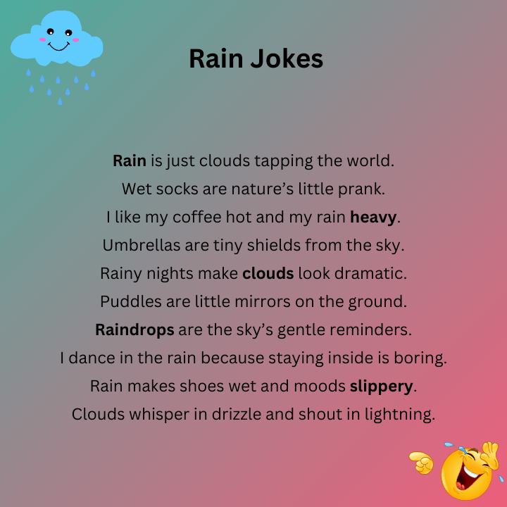 Rain Jokes One Liners