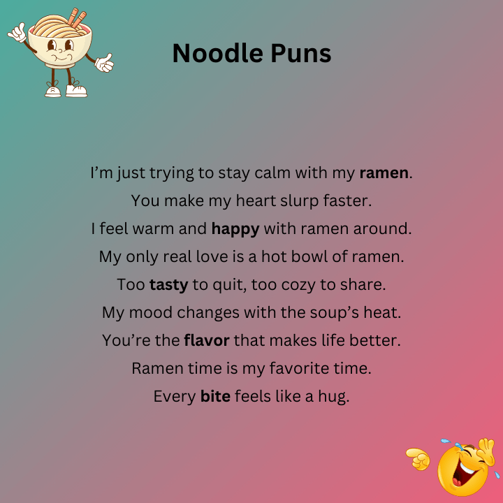 Ramen Noodle Puns