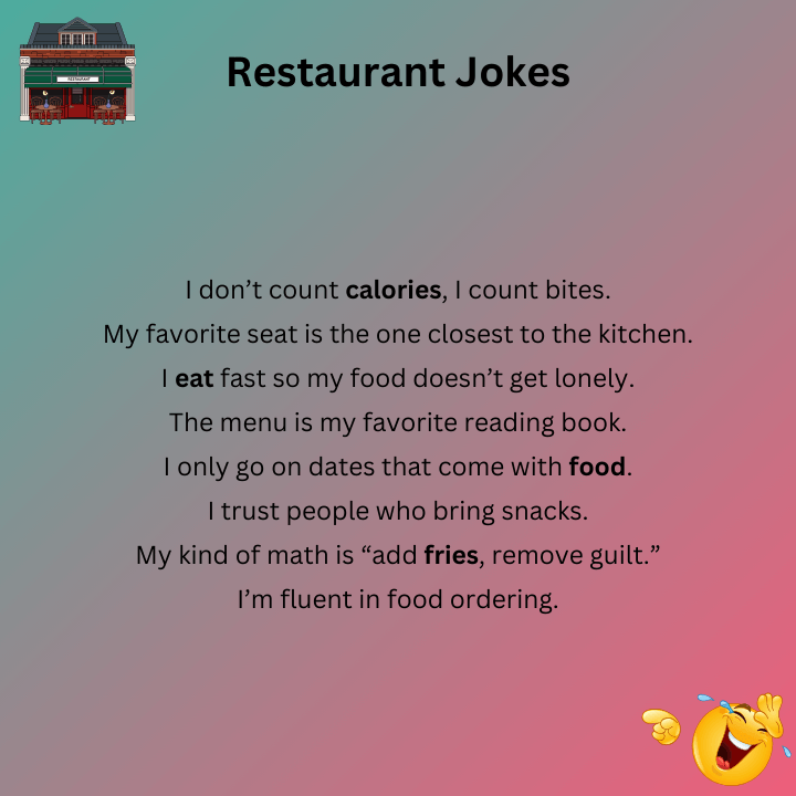 Restaurant Jokes One Liners