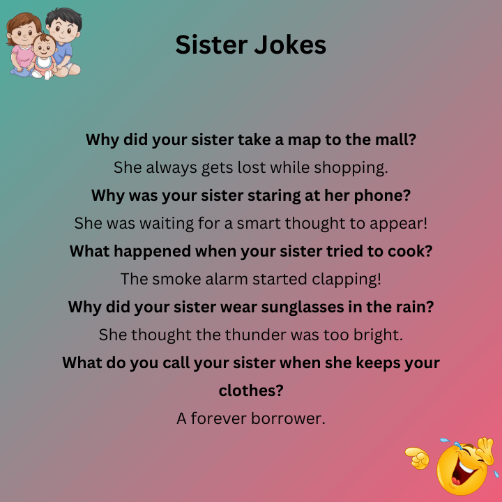 Roast Your Sister Jokes