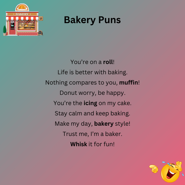 Short Bakery Puns