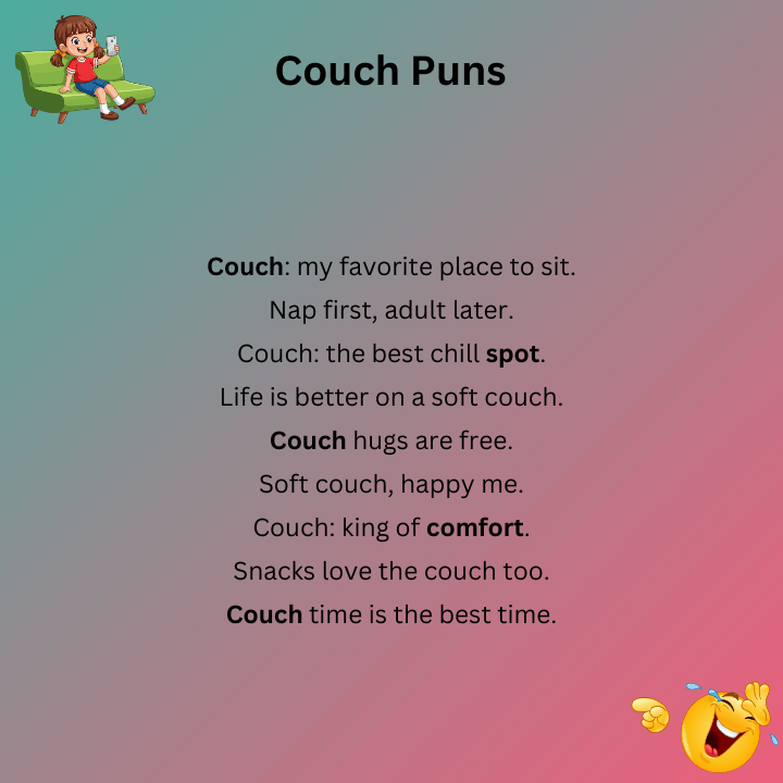 Short Couch Puns