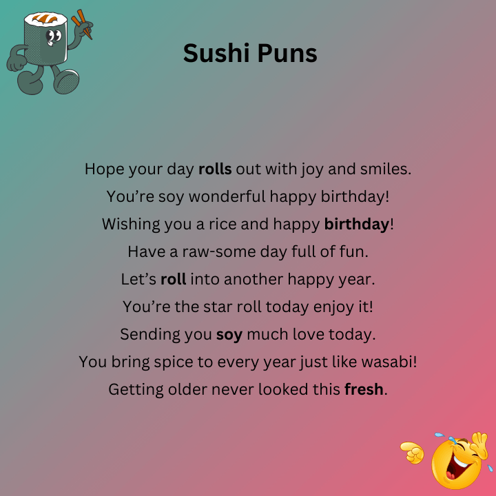 Sushi Puns Birthday