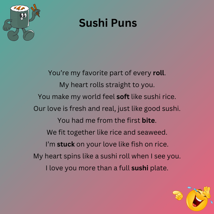 Sushi Puns Love