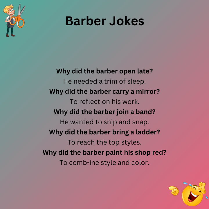 Barber Jokes One Liners