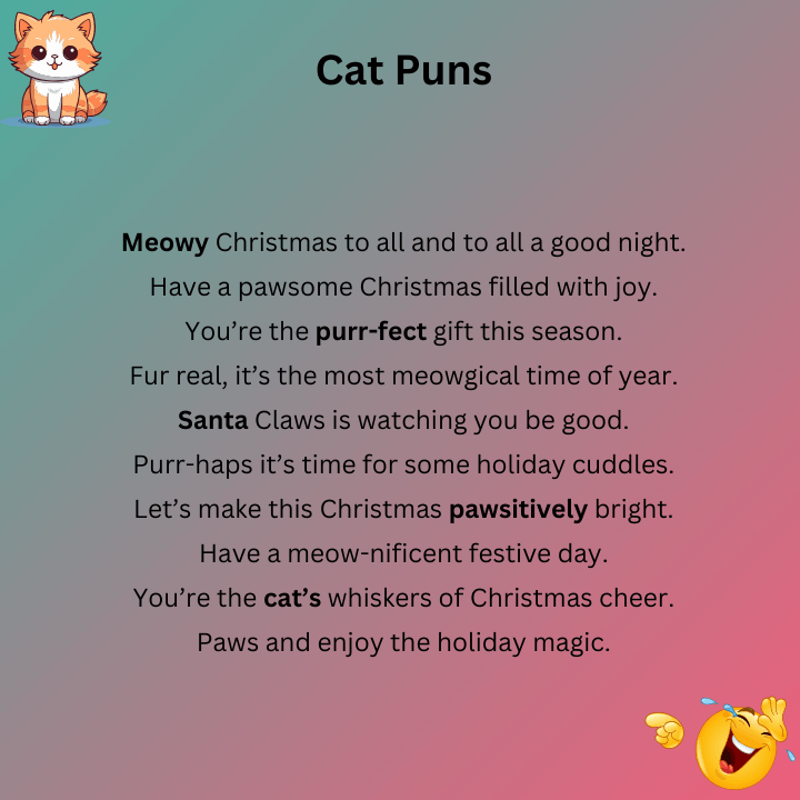 Cat Puns Christmas