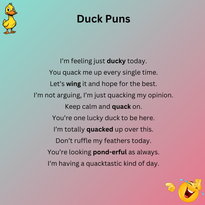 Duck Puns One Liners