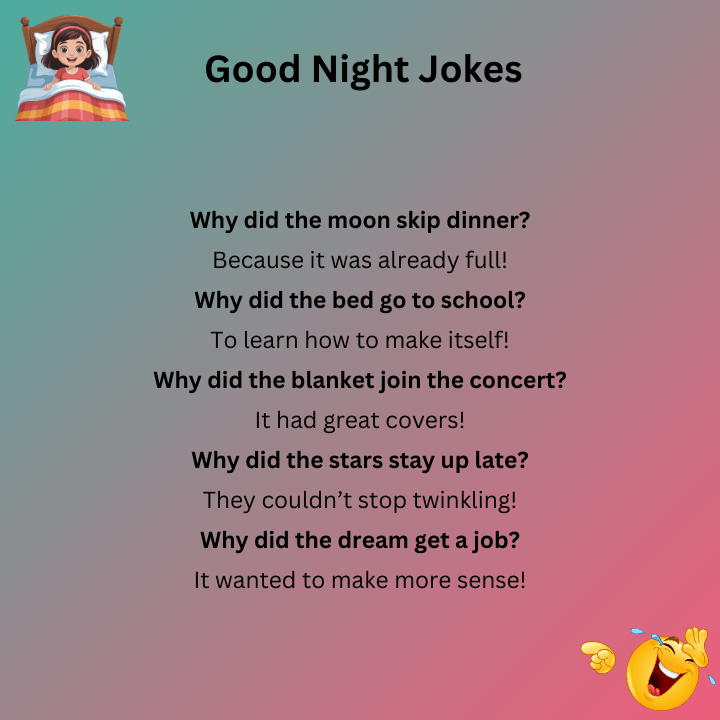 Funny Good Night Jokes In English