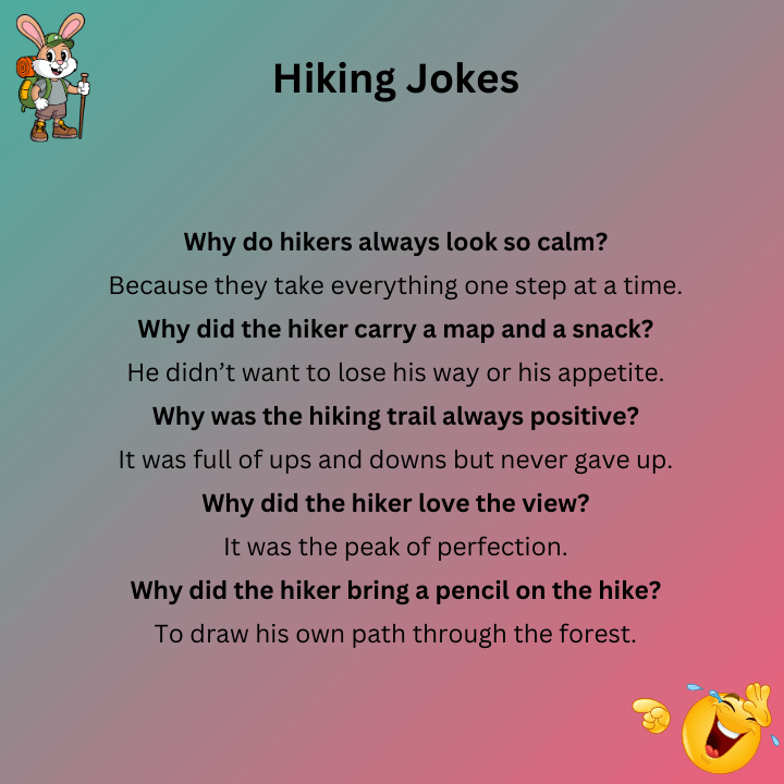 Hiking Jokes One Liners