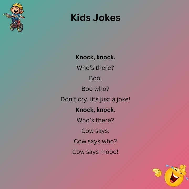 Knock Knock Jokes For 5 Year Olds