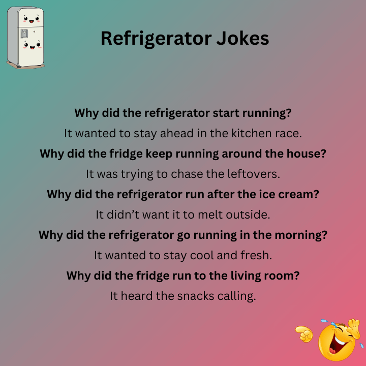 Refrigerator Jokes Running