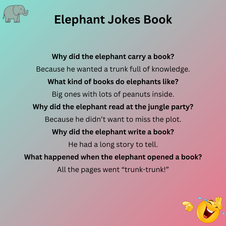 Elephant Jokes Book