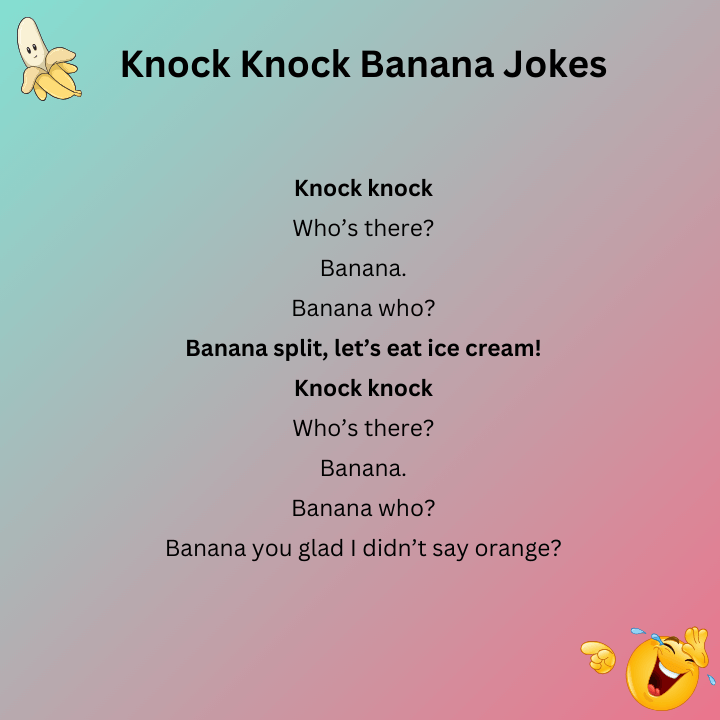 Knock Knock Banana Jokes 