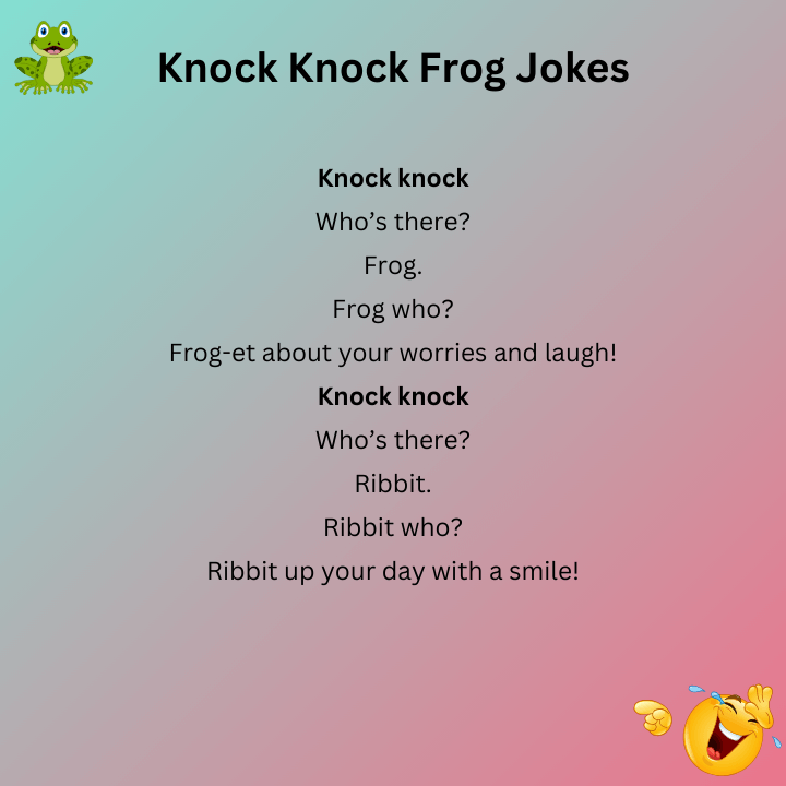 Knock Knock Frog Jokes