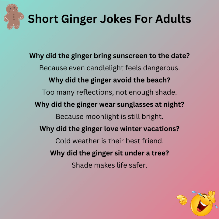 Short Ginger Jokes For Adults
