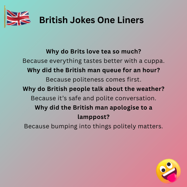 British Jokes One Liners