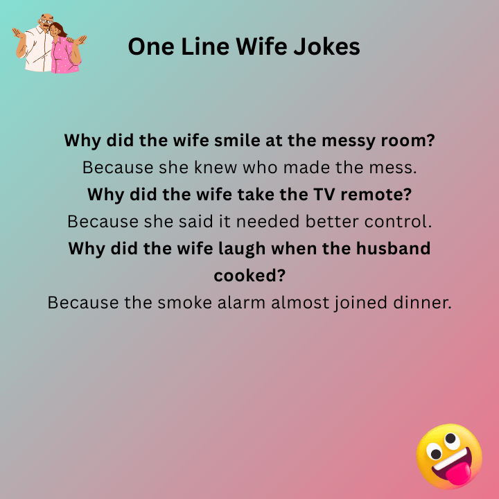 One Line Wife Jokes