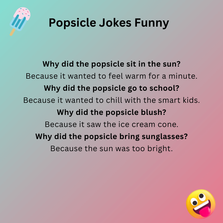 Popsicle Jokes Funny