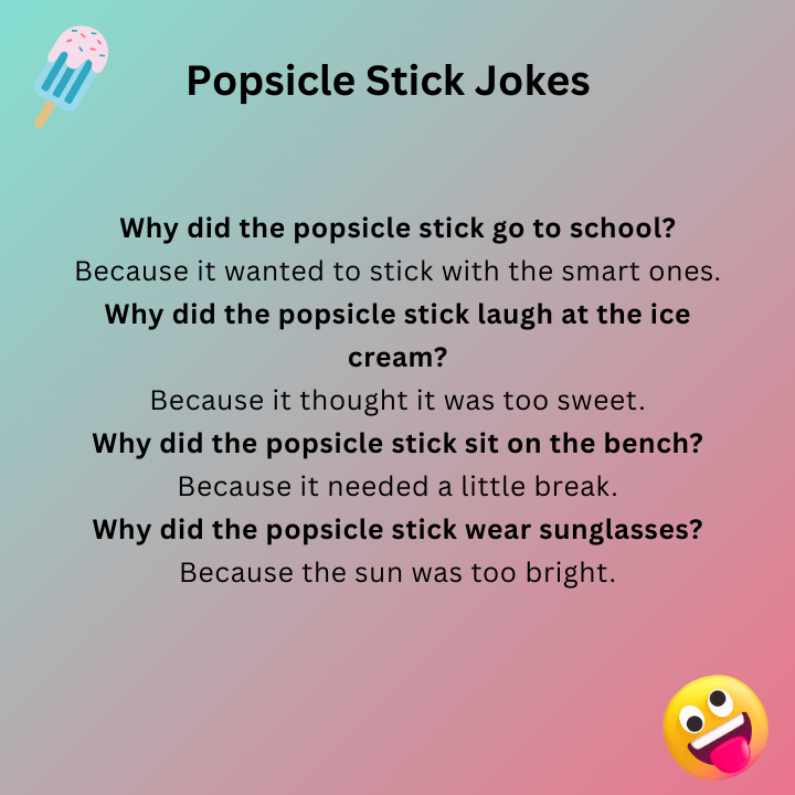 Popsicle Stick Jokes