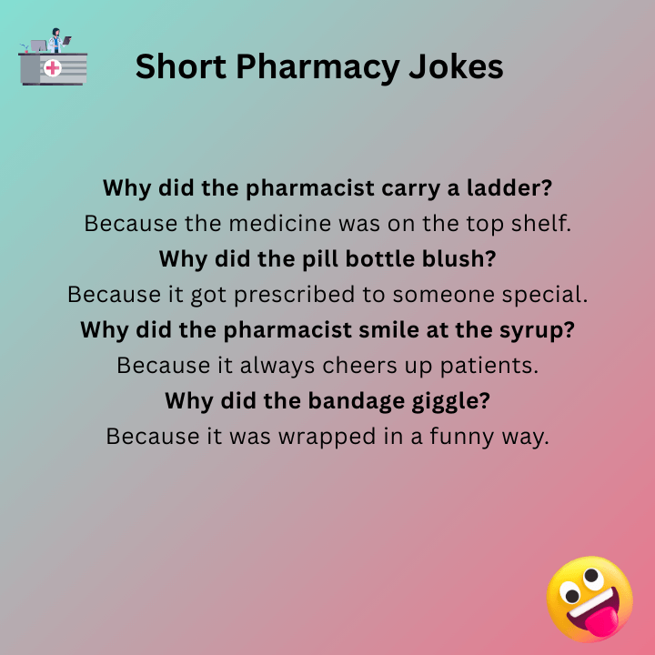 Short Pharmacy Jokes